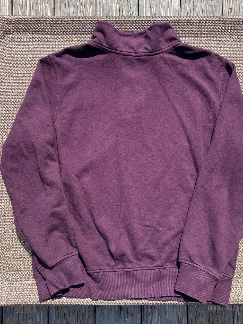 The North Face Men’s Large Burgundy Maroon 4-Snap Pullover Fleece Sweatshirt